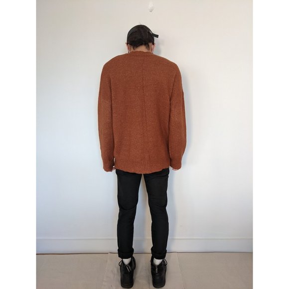 Oak + Fort Burnt Orange Oversized Sweater (Size: XS) - Picture 4 of 4